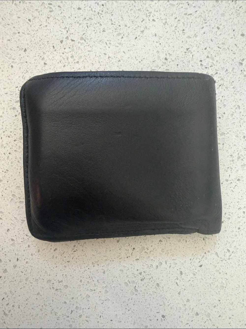 Versace Black Leather Bifold Cardholder Wallet